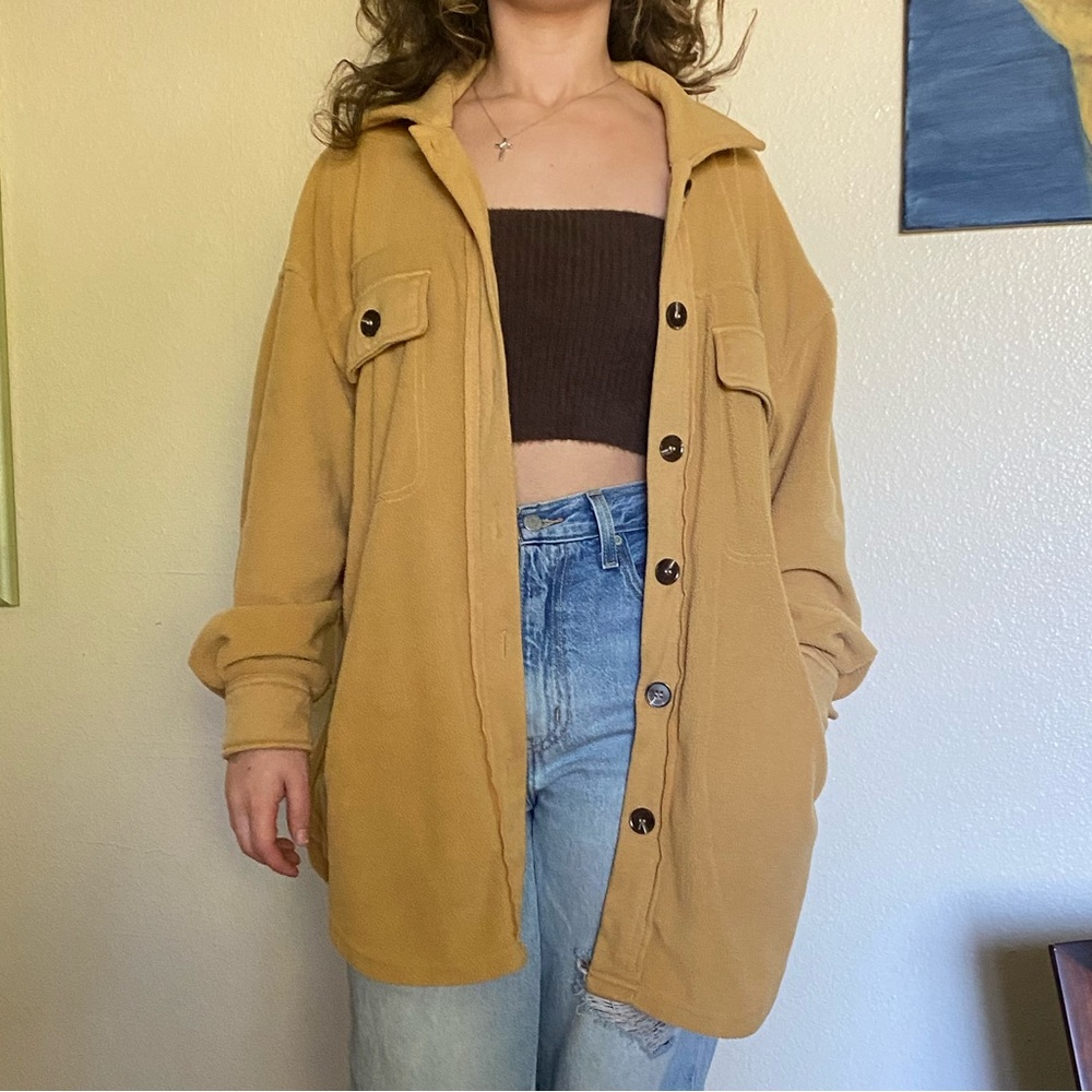 yellow button up cardigan